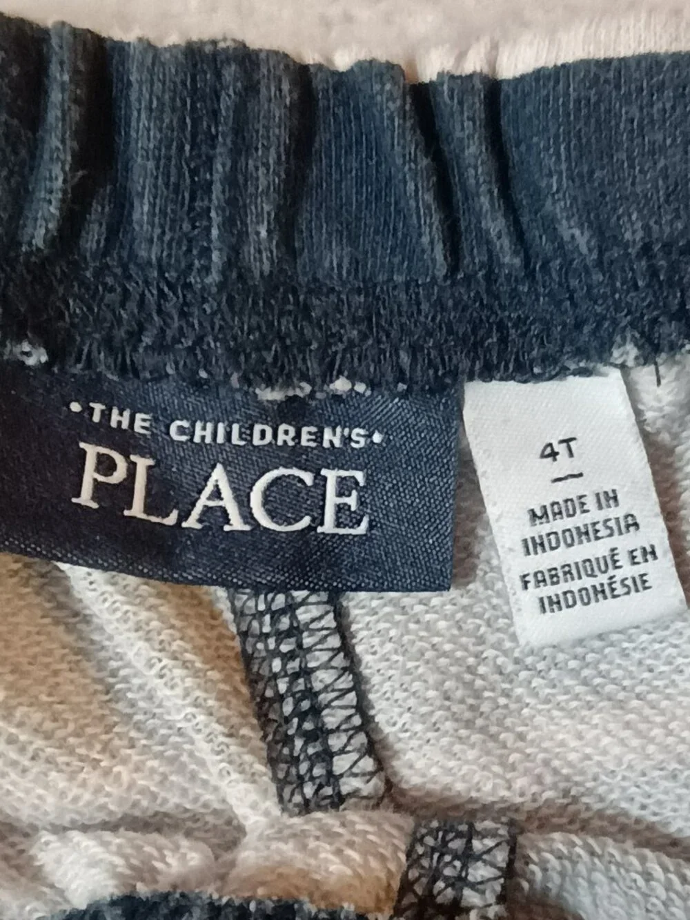 VGUC: The Children's Place Sz 4T Gray &  Blue Striped Shorts Pack Comfort Casual
